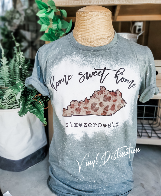 Home sweet home hand dyed kentucky tee