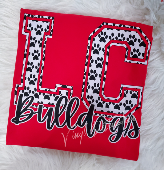 LC Bulldogs Paw Print